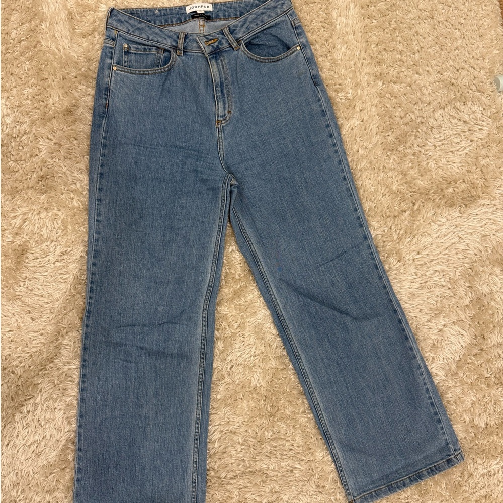 High Rise Blue Jeans
